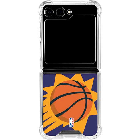 NBA Phoenix Suns Large Logo Galaxy Z Flip6 Clear Case